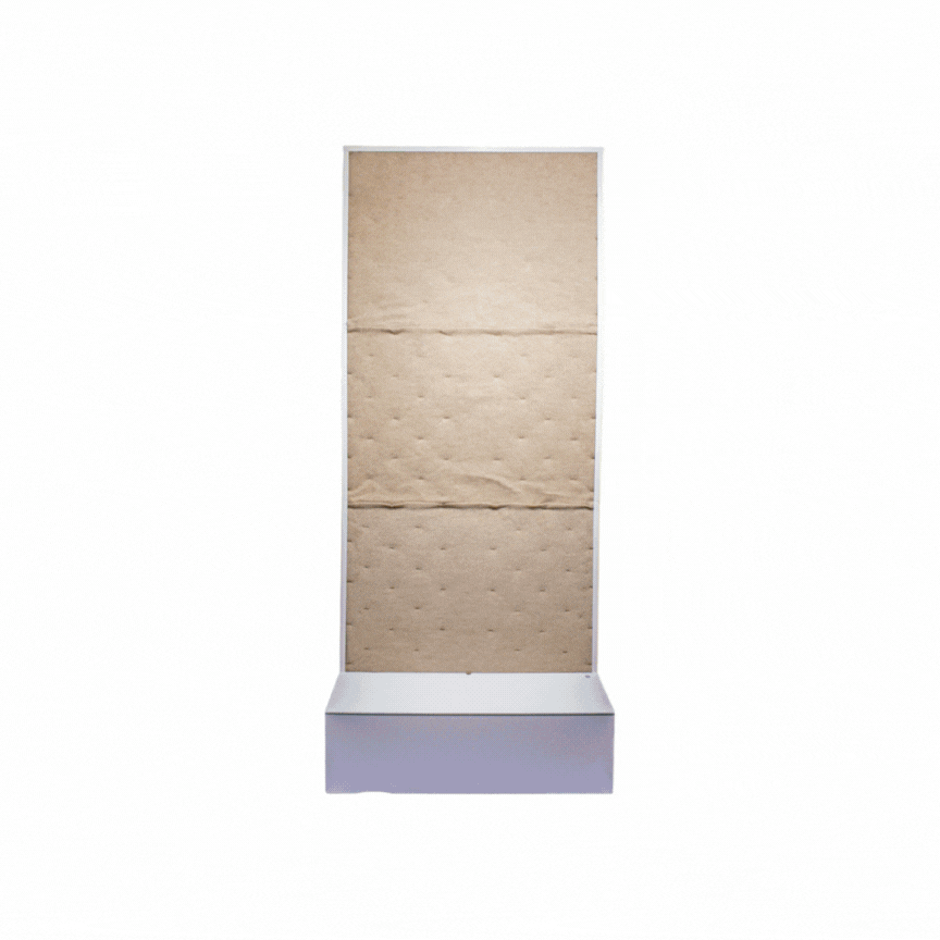 Animatie die laat zien hoe je een plantenwand ophangt